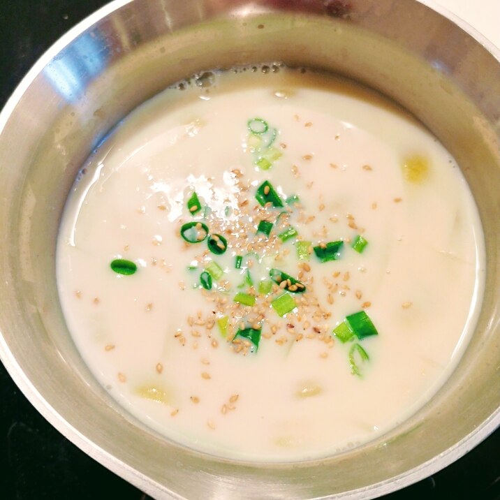 簡単☆豆乳味噌スープ